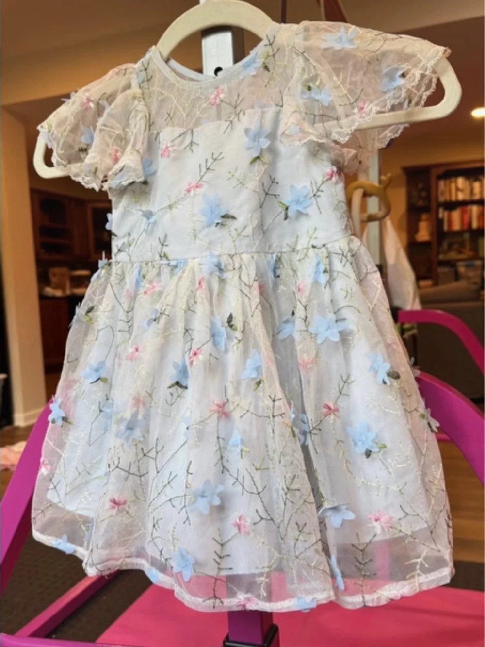 Laura Ashley floral meadow dress sz 18/2T